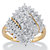 Round Diamond Cluster Ring 1/4 TCW in 18k Gold over Sterling Silver-11 at Direct Charge presents PalmBeach