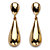 14k Yellow Gold Nano Diamond Resin Filled Teardrop Earrings 1.25"-11 at PalmBeach Jewelry