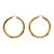 14k Yellow Gold Nano Diamond Resin Filled Hoop Earrings (1 7/8")-12 at PalmBeach Jewelry