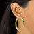 14k Yellow Gold Nano Diamond Resin Filled Hoop Earrings (1 7/8")-13 at PalmBeach Jewelry