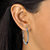 Diamond-Cut 3-Pair Set of Hoop Earrings in Sterling Silver 1"-16 at PalmBeach Jewelry