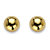 Round Ball Stud Earrings in 14k Yellow Gold With FREE Gift Box (10 mm)-12 at PalmBeach Jewelry