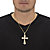 Men's Round Cubic Zirconia Crucifix Pendant Necklace 2.05 TCW Gold-Plated 22"-14 at PalmBeach Jewelry