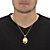 Men's Cubic Zirconia Lion's Head Pendant Necklace 2.06 TCW Gold-Plated 22"-14 at PalmBeach Jewelry