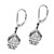 Diamond Accent Cluster Drop Earrings in Platinum over Sterling Silver-12 at PalmBeach Jewelry