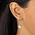 Diamond Accent Cluster Drop Earrings in Platinum over Sterling Silver-13 at PalmBeach Jewelry