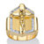 Men's Cubic Zirconia Crucifix Cross Ring .15 TCW Gold-Plated-11 at PalmBeach Jewelry