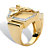 Men's Cubic Zirconia Crucifix Cross Ring .15 TCW Gold-Plated-12 at PalmBeach Jewelry
