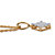 Round Diamond Squared Pendant Necklace 1/10 TCW in 18k Gold over Sterling Silver 18"-12 at PalmBeach Jewelry