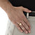 Men's Round Diamond Diagonal Ring 1/10 TCW in 18k Gold over Sterling Silver-14 at Direct Charge presents PalmBeach