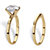 Round Cubic Zirconia 2-Piece Solitaire Bridal Ring Set 3 TCW Gold-Plated-12 at PalmBeach Jewelry