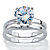 Round Cubic Zirconia 2-Piece Solitaire Bridal Ring Set 3 TCW Platinum-Plated-11 at PalmBeach Jewelry