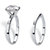 Round Cubic Zirconia 2-Piece Solitaire Bridal Ring Set 3 TCW Platinum-Plated-12 at PalmBeach Jewelry