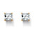 Princess-Cut Cubic Zirconia Stud Earrings 3.24 TCW 18k Gold-Plated-11 at PalmBeach Jewelry
