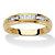 Men's Diamond Accent Single Row Wedding Band in 18k Gold over Sterling Silver 2.5 mm-11 at PalmBeach Jewelry