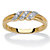 Diamond Accent Diagonal Grooved Wedding Ring in 18k Gold over Sterling Silver-11 at PalmBeach Jewelry