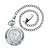 Men's Genuine Commemorative Year to Remember Silver Half-Dollar Coin Pocket Watch in Silvertone 14"-11 at PalmBeach Jewelry