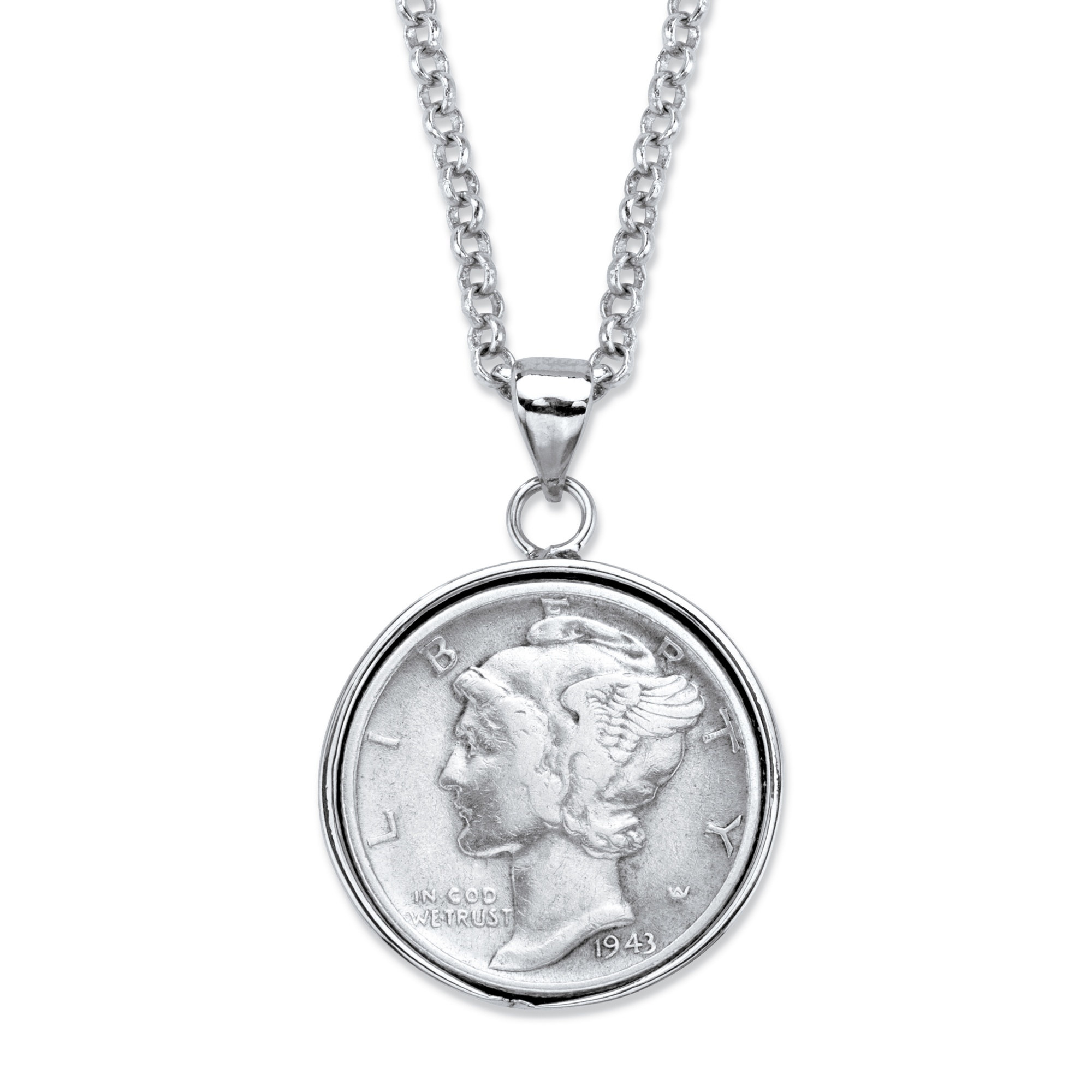Genuine Silver Commemorative Year to Remember Coin Pendant Necklace in ...
