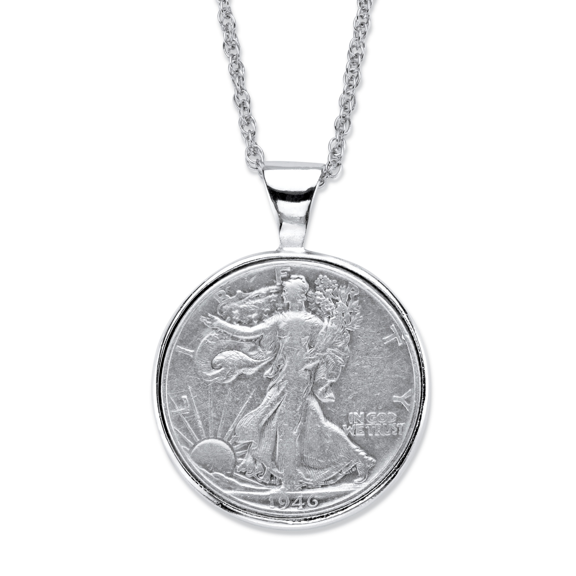 Men's Genuine Silver Half-Dollar Year to Remember Commemorative Coin ...