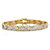 Diamond Accent 18k Gold-Plated Two-Tone Basket Weave Bracelet 7.5"-11 at PalmBeach Jewelry