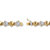 Diamond Accent 18k Gold-Plated Two-Tone Paw Print Bracelet 7.5"-12 at PalmBeach Jewelry