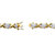 Diamond Accent 18k Gold-Plated Two-Tone Hearts and Kisses Bracelet 7.5"-12 at Direct Charge presents PalmBeach