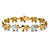 Diamond Accent 18k Gold-Plated Two-Tone Elephant-Link Bracelet 7.5"-15 at PalmBeach Jewelry