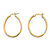 Diamond Accent 18k Gold-Plated Two-Tone Inside-Out Hoop Earrings 1.25"-12 at PalmBeach Jewelry