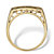 Men's .50 TCW Round Cubic Zirconia Gold-Plated Beveled Two-Tone Ring-12 at PalmBeach Jewelry