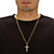 Cross Pendant 14k Gold-Filled with Gold Ion-Plated Stainless Steel Chain With FREE Red and Black Bow-Tied Gift Box 24"-14 at PalmBeach Jewelry
