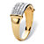 Diamond Accent Gold-Plated Multi-Row Anniversary Ring Band-12 at PalmBeach Jewelry