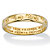 Paw Print Inscribed "Only True Friends" Stamped Band in Solid 10k Yellow Gold-11 at PalmBeach Jewelry