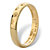 Paw Print Inscribed "Only True Friends" Stamped Band in Solid 10k Yellow Gold-12 at PalmBeach Jewelry