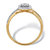 Round Diamond Accent Cluster Engagement Ring in Solid 10k Yellow Gold-12 at PalmBeach Jewelry