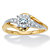 1/4 TCW Round Diamond Cluster Bypass Engagement Ring in Solid 10k Yellow Gold-11 at Direct Charge presents PalmBeach