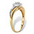 1/4 TCW Round Diamond Cluster Bypass Engagement Ring in Solid 10k Yellow Gold-12 at Direct Charge presents PalmBeach