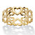 Cutout Heart Solid 10k Yellow Gold Eternity Ring-11 at PalmBeach Jewelry
