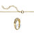Diamond Accent Journey Cluster 3-Piece Earring, Ring and Necklace Set 1/10 TCW Gold-Plated 18"-20"-12 at PalmBeach Jewelry