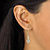 Diamond Accent Journey Cluster 3-Piece Earring, Ring and Necklace Set 1/10 TCW Gold-Plated 18"-20"-16 at PalmBeach Jewelry