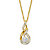 Diamond Accent Round Two-Tone Gold-Plated Journey Cluster Pendant Necklace 18"-20"-11 at PalmBeach Jewelry