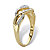 Diamond Accent Round Two-Tone Gold-Plated Journey Cluster Ring-12 at PalmBeach Jewelry