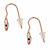 Oval-Cut Bezel-Set Crystal Drop Earrings 14k Rose Gold-Plated-12 at PalmBeach Jewelry