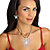Cutout Butterfly 2-Piece Drop Earrings and Black Corded Pendant Necklace Set in Silvertone 17"-19"-13 at PalmBeach Jewelry