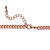 Round and Baguette-Cut Champagne Crystal Fringe Necklace in Rose Gold Tone 18"-20"-12 at PalmBeach Jewelry