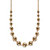 Polished Graduated Beaded Necklace in Gold Tone 17"-20"-11 at PalmBeach Jewelry