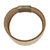 Beaded Multi-Row Leather Wide Magnetic Bangle Bracelet in Gold Tone 7.5"-12 at PalmBeach Jewelry