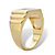 Men's Diamond Accent Step-Top I.D. Initial Ring in 18k Gold over Sterling Silver-12 at PalmBeach Jewelry