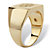 Men's Personalized Initial I.D. Ring in Gold-Plated-12 at PalmBeach Jewelry