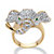 Round Cubic Zirconia and Green Crystal Accent  Elephant Ring 1.65 TCW Gold-Plated-11 at PalmBeach Jewelry