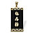 Black Jade "Good Luck, Prosperity & Long Life" Pendant in 14k Gold Plated Sterling Silver-11 at PalmBeach Jewelry